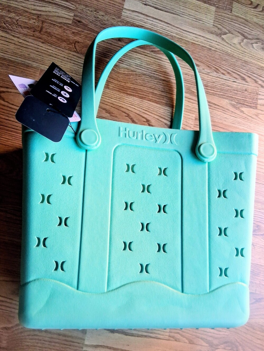 NWT Hurley Beach Tote. Pastel Green, Super Nice - Picture 10 of 13